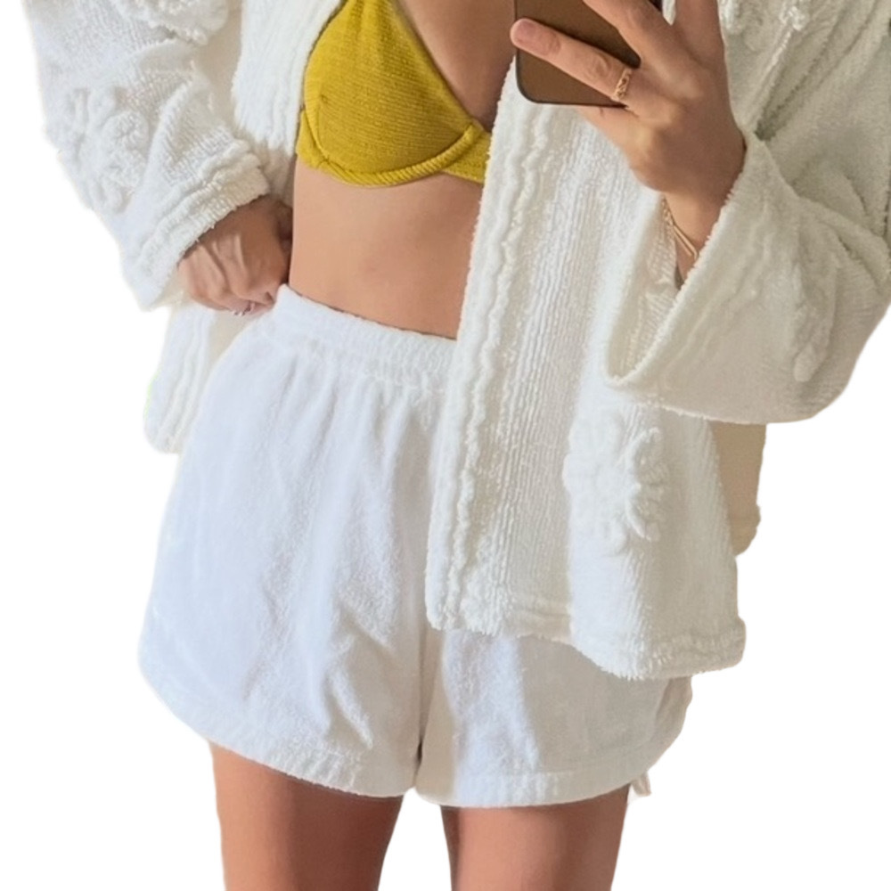 Terry. Cruz White Towel Shorts - s